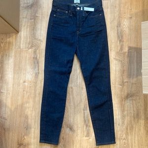 J. Crew 9” High Rise Toothpick Denim Jean, Size 27